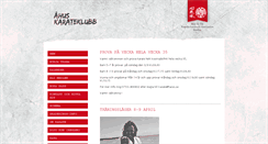 Desktop Screenshot of ahuskarateklubb.se